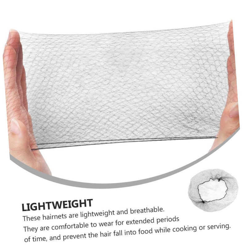 Nylon Invisible Hairnet 100pcs Ultra Fine Mesh Bun Net Lightweight Breathable For Dancers Skaters - Image 4